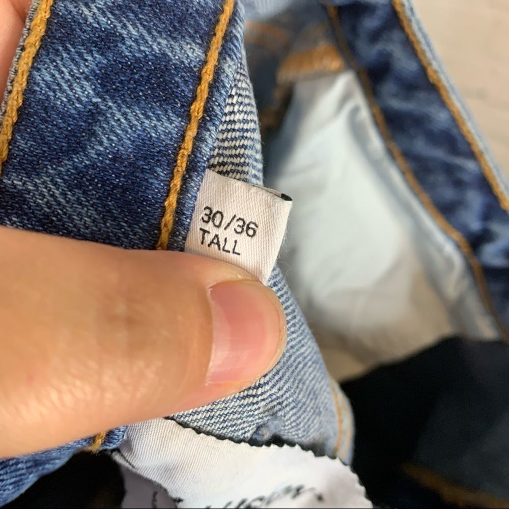 ASOS Collusion Mom Jeans size 30long Dark Wash - Picture 10 of 12